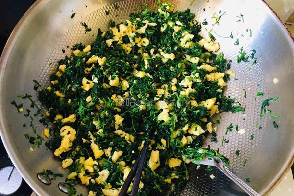 荠菜鸡蛋水饺的做法图解3