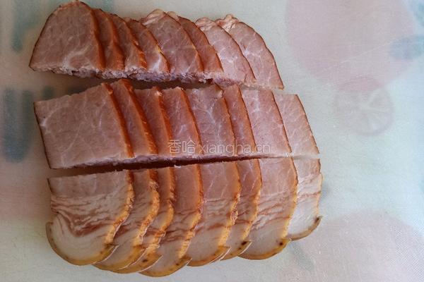 腊肉炒蒜薹的做法图解4
