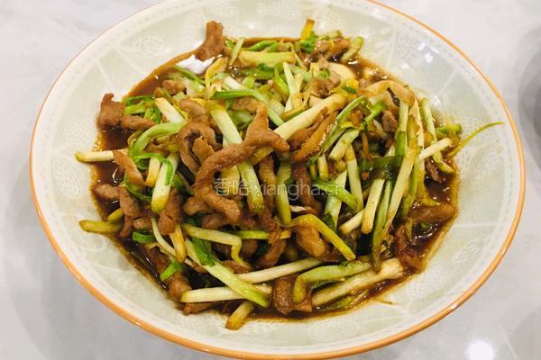 蒜黄炒肉丝的做法图解9