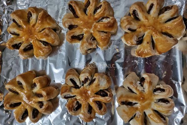 豆沙菊花酥的做法图解12