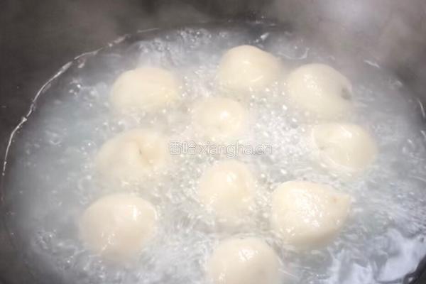 冲菜包蛋汤圆的做法图解9