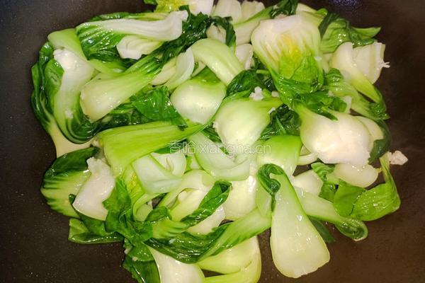 香菇豆腐油菜的做法图解6