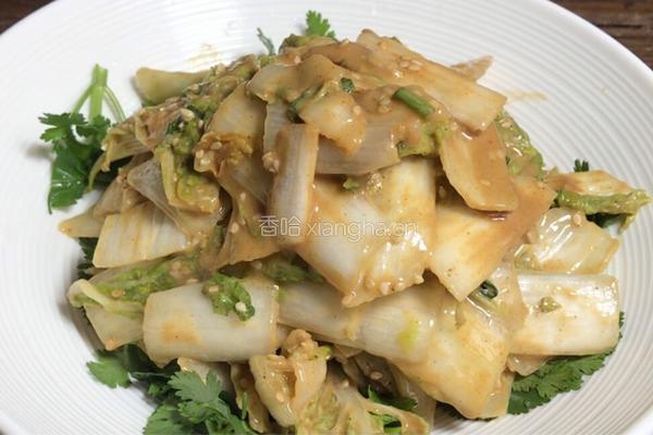 麻酱白菜的做法图解8