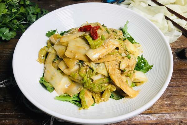 麻酱白菜的做法图解9