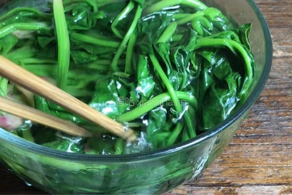 凉拌菠菜之（鸿运当头）的做法图解5