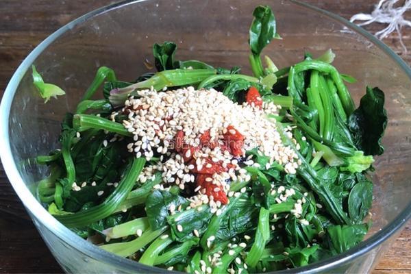 凉拌菠菜之（鸿运当头）的做法图解7