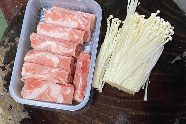 肥牛金针菇 空气炸锅的做法图解1