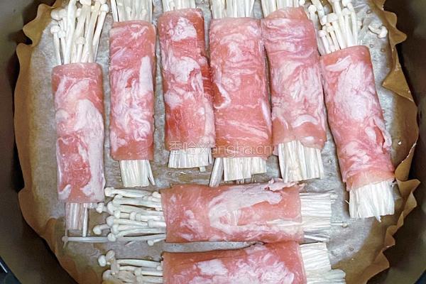 肥牛金针菇 空气炸锅的做法图解4