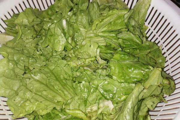 酱油生菜的做法图解1