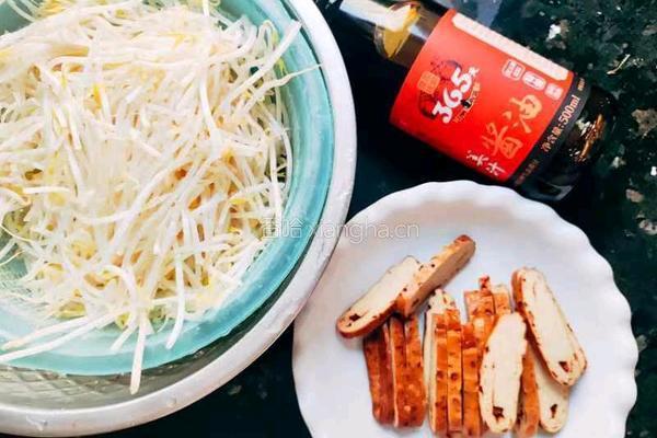 素炒绿豆芽的做法图解1