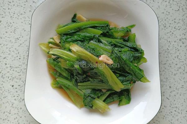 清炒油麦菜的做法图解9