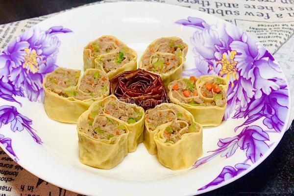 豆腐皮如意卷的做法图解8