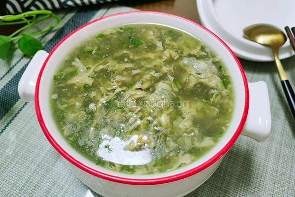 荠菜根蛋花汤的做法图解12