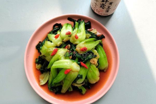 鲜露黄豆酱炒青菜的做法图解8