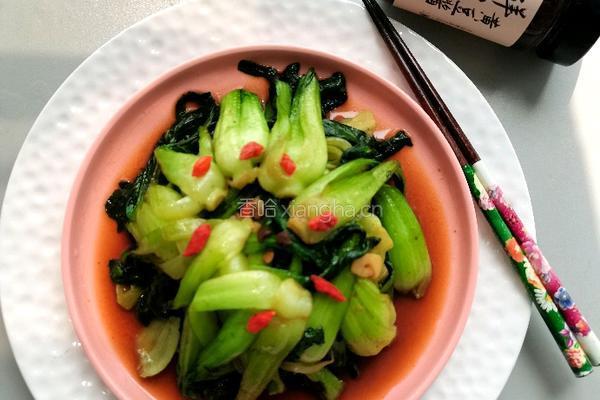 鲜露黄豆酱炒青菜的做法图解9