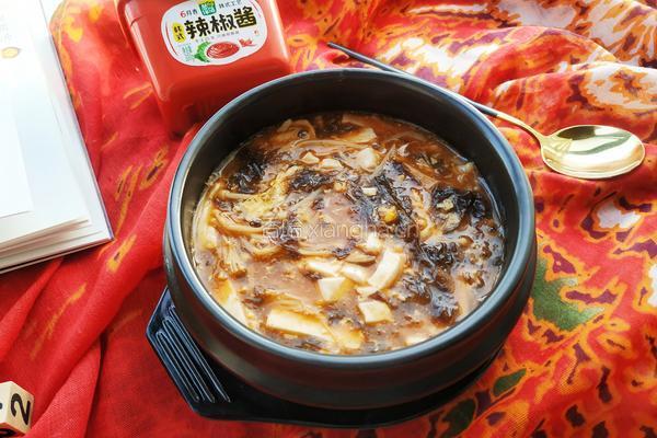 韩式辣味豆腐羹的做法图解13