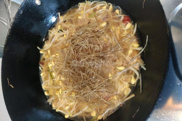 豆芽粉丝贴喝饼的做法图解14