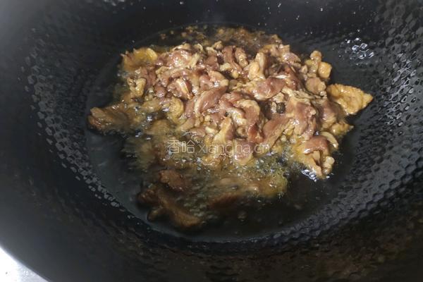 黄豆酱炒肉的做法图解5