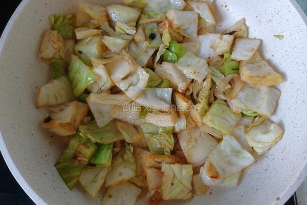 酱炒包菜的做法图解8