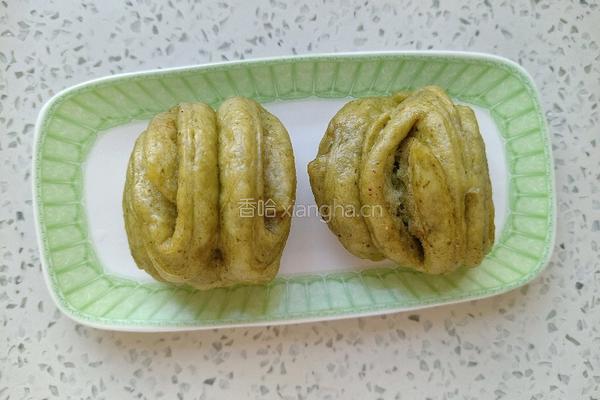 菠菜小花卷的做法图解17