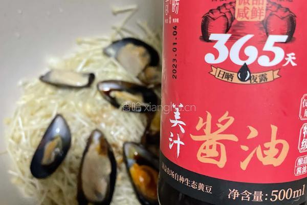 贻贝焖金针菇的做法图解6
