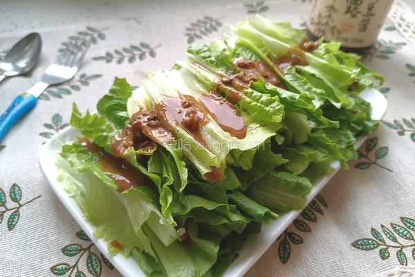 酱拌油麦菜的做法图解8