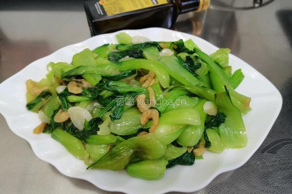 海米烧油菜的做法图解15