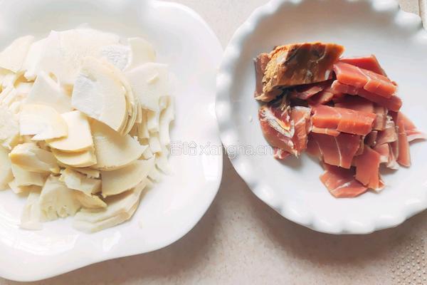 鲜香春笋炒火腿的做法图解4