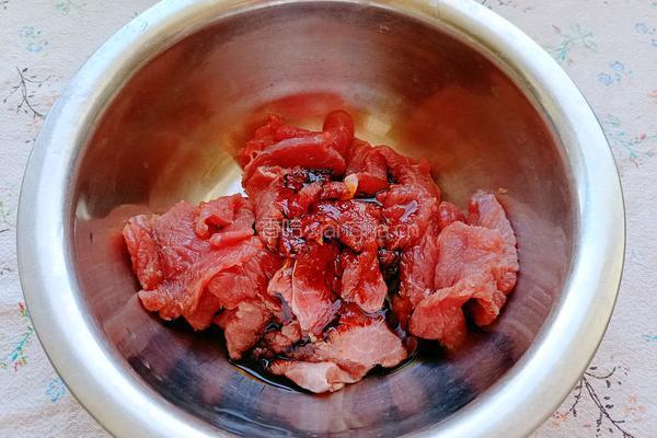 小炒牛肉的做法图解4