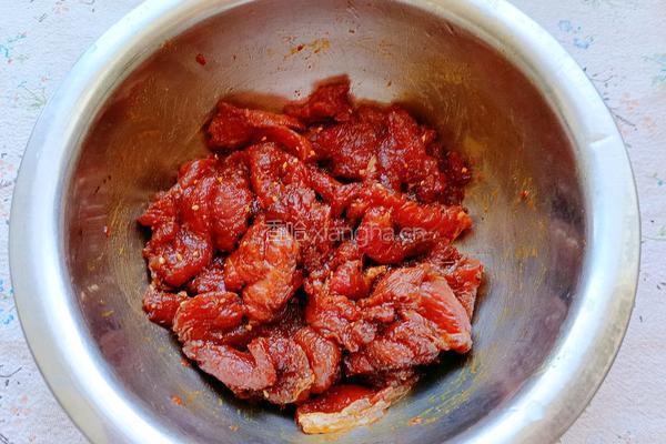小炒牛肉的做法图解9