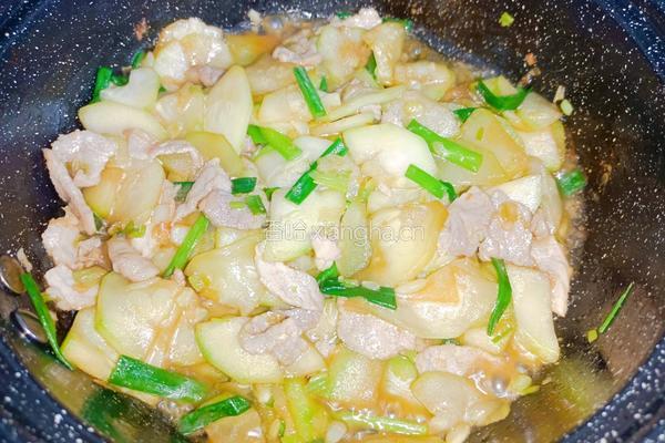 肉片炒蒲瓜的做法图解14