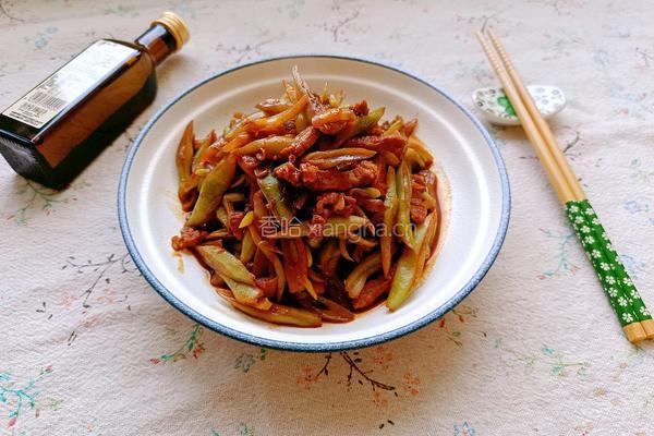 芸豆炒肉丝的做法图解14