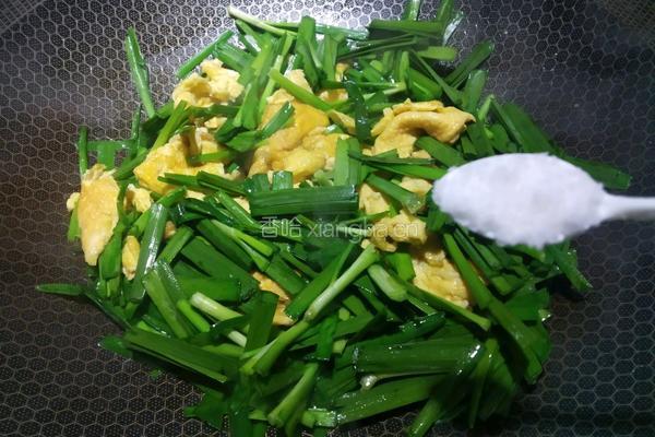 韭菜炒鸡蛋的做法图解8