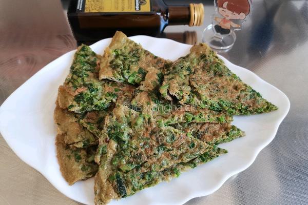 香椿芽鸡蛋饼的做法图解13
