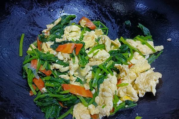 菠菜炒鸡蛋的做法图解7