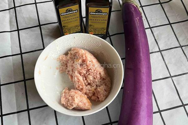 茄花肉沫的做法图解1
