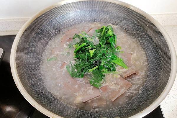 鸭血菠菜汤的做法图解12