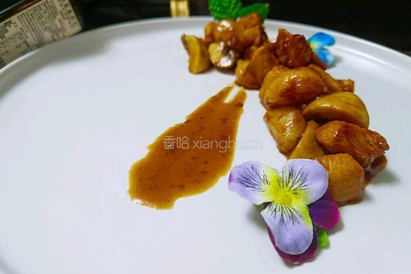 蒜子口蘑鸡胸肉的做法图解9