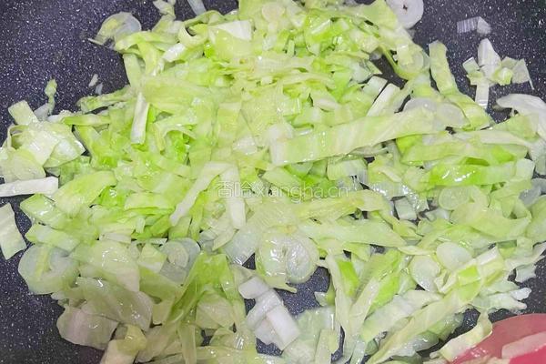 包菜蛋炒饭的做法图解7
