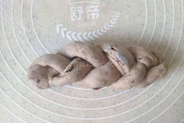 葡萄干花环面包（一次发酵）的做法图解10