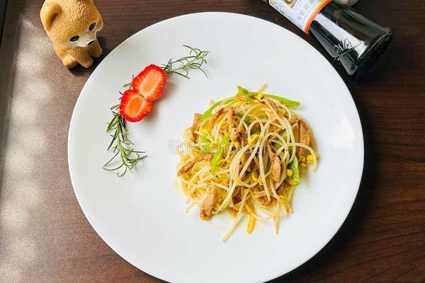 豆芽菜炒鸭肉的做法图解7