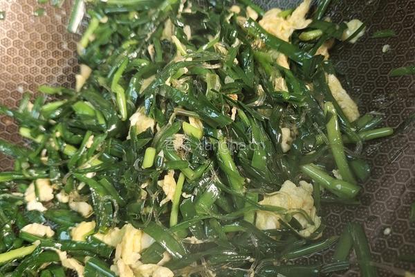韭菜鸡蛋炒粉丝的做法图解10