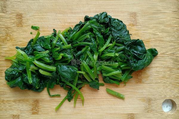 孜然菠菜的做法图解5