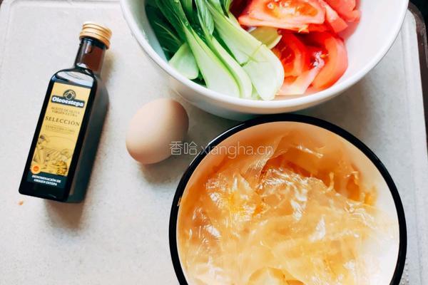 西红柿鸡蛋豆腐皮汤的做法图解4