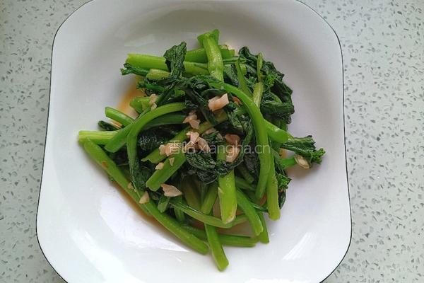 橄榄油炒菜芯的做法图解9