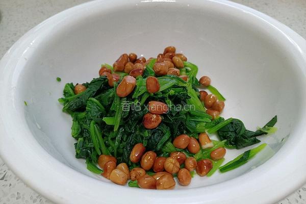 花生拌菠菜的做法图解9