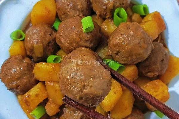 土豆烧牛肉丸的做法图解16