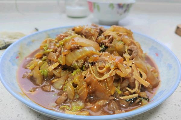 白菜炒肉丝的做法图解9