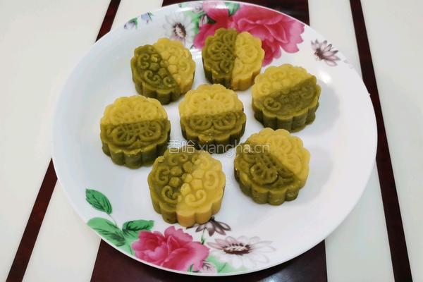 双色绿豆糕的做法图解1