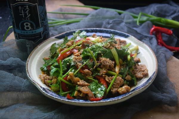 香菜拌牛肉的做法图解10